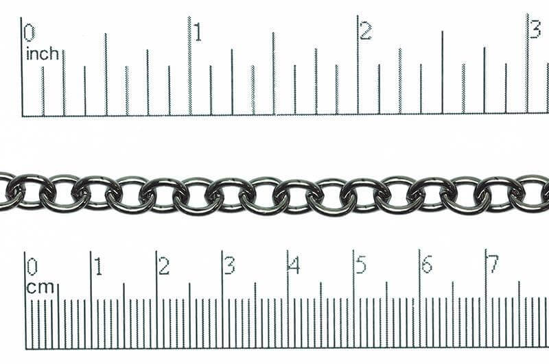 Cable Chain 8mm x 6.5mm available in Multiple Colors sold by the Foot - CH 806