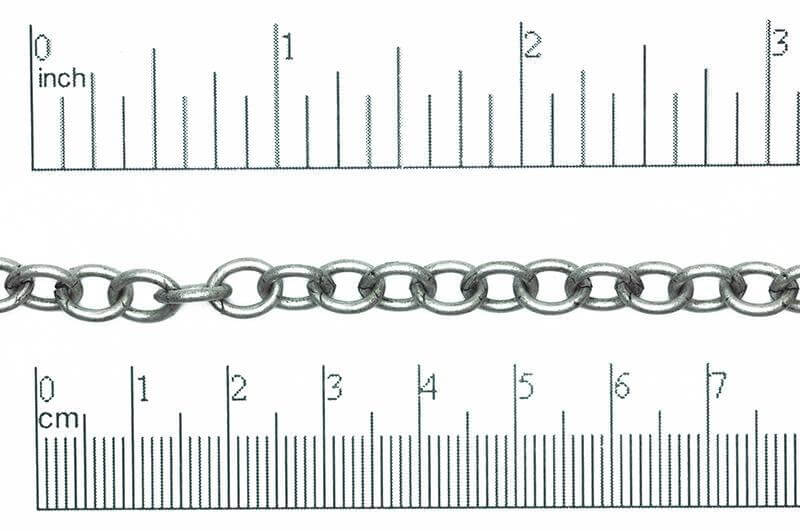 Cable Chain 8mm x 6.5mm available in Multiple Colors sold by the Foot - CH 806
