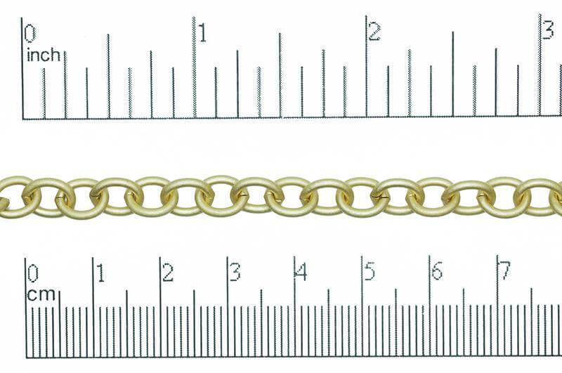 Cable Chain 8mm x 6.5mm available in Multiple Colors sold by the Foot - CH 806