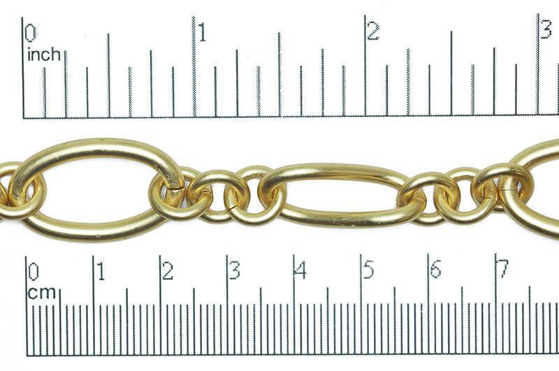 Large Oval Cable Chain with Twisted Link - 26mm x 16mm - Available in Multiple Colors - Sold by the Foot - CH 810