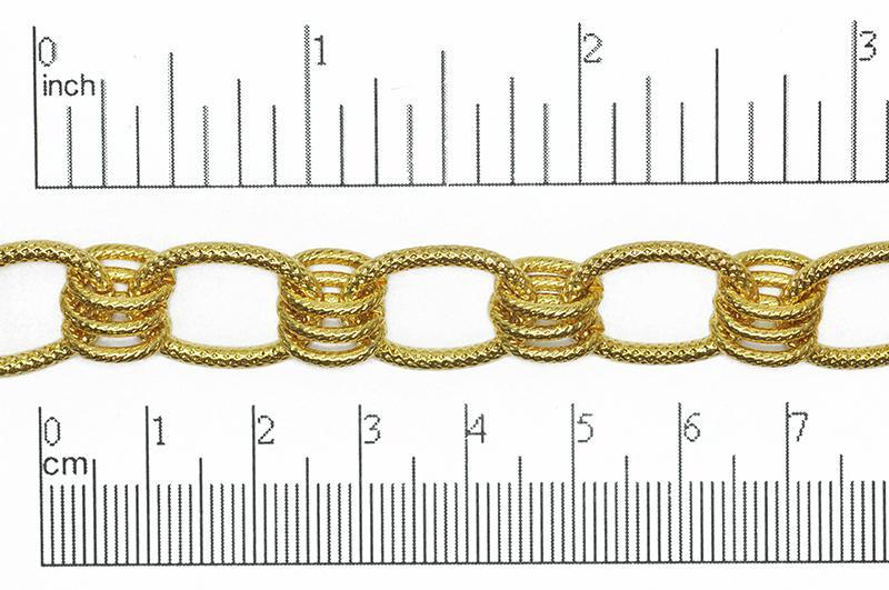 Cable Chain - 19mm x 12mm - Available in Multiple Colors - Sold by the Foot - CH 811