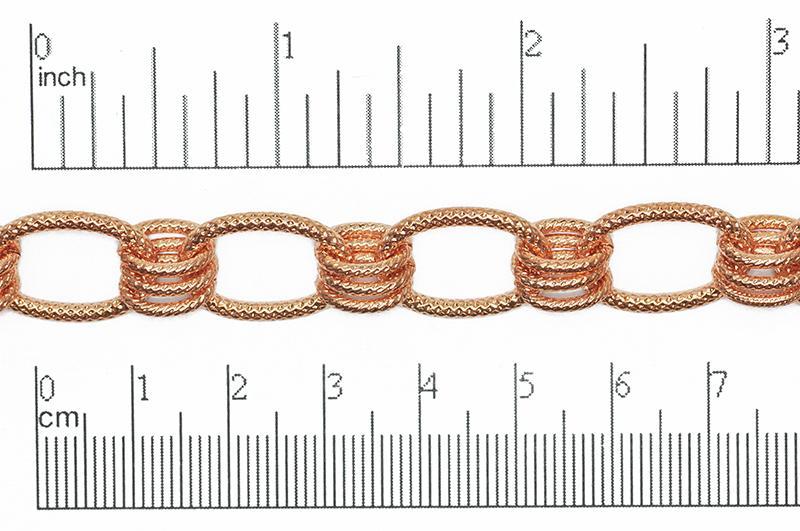 Cable Chain - 19mm x 12mm - Available in Multiple Colors - Sold by the Foot - CH 811