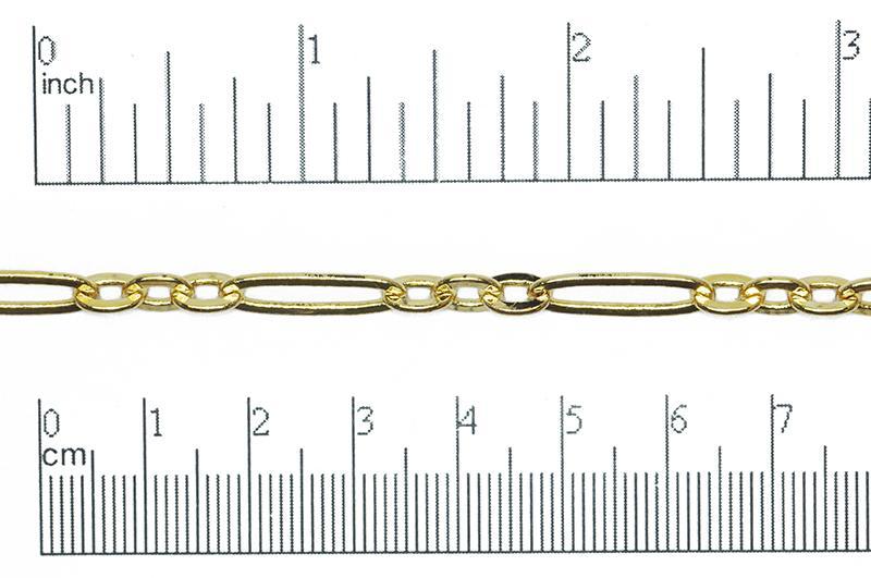 17.7mm x 6mm Paperclip Cable Chain Sold by The Foot - CH 821