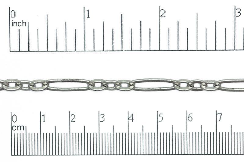 17.7mm x 6mm Paperclip Cable Chain Sold by The Foot - CH 821
