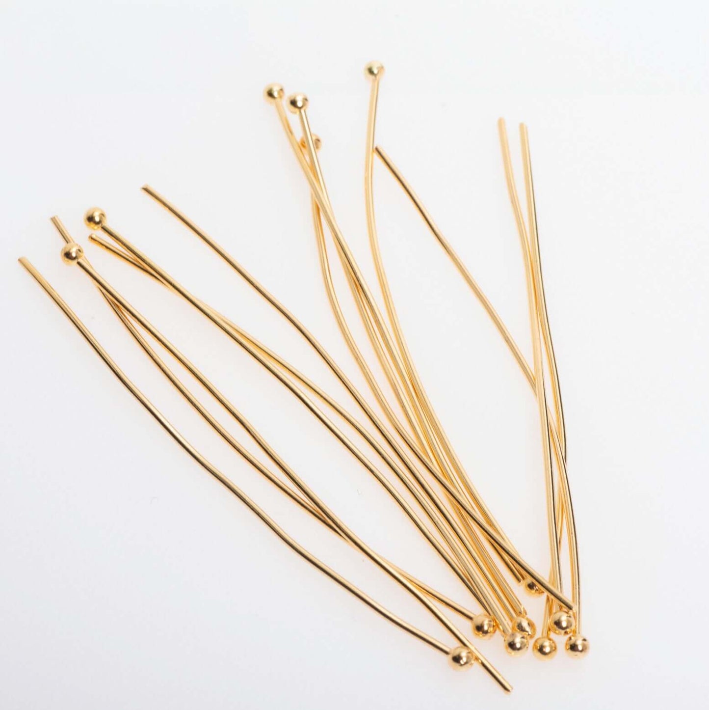 2 Inch Head Pin with 2mm Ball made from Brass available in Multiple Finishes sold Individually -  H/P2mm