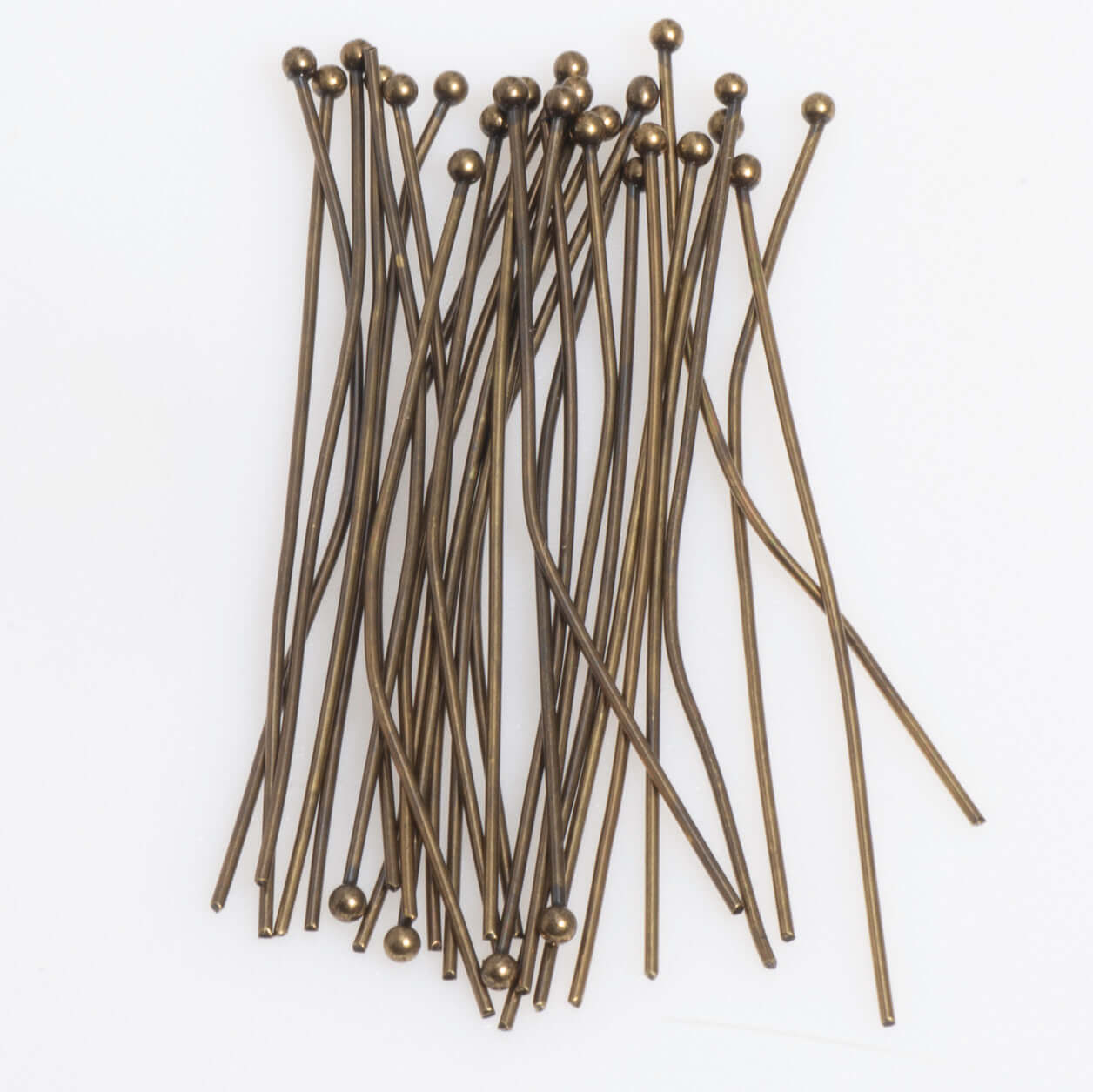 2 Inch Head Pin with 2mm Ball made from Brass available in Multiple Finishes sold Individually -  H/P2mm