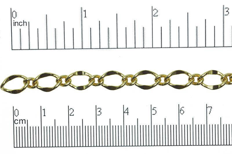 Figaro Chain - 11mm x 7.5mm Available in Multiple Colors - Per Foot CH-112