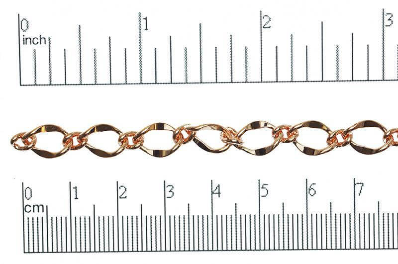 Figaro Chain - 11mm x 7.5mm Available in Multiple Colors - Per Foot CH-112