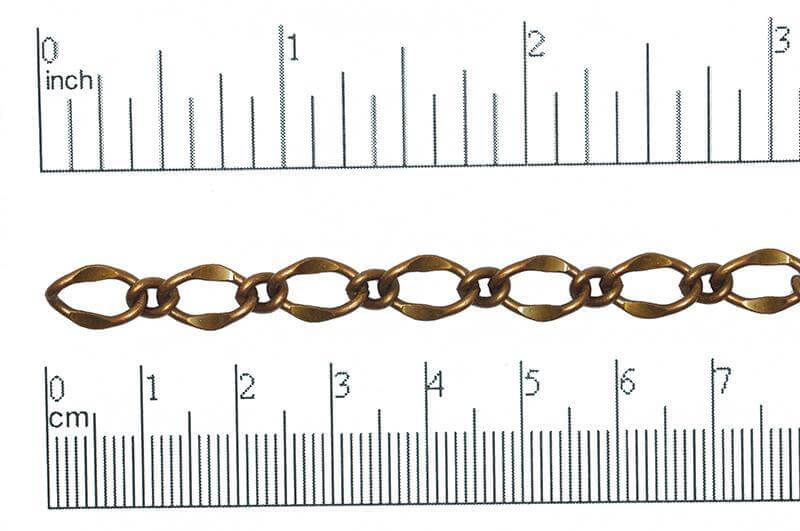 Figaro Chain - 11mm x 7.5mm Available in Multiple Colors - Per Foot CH-112