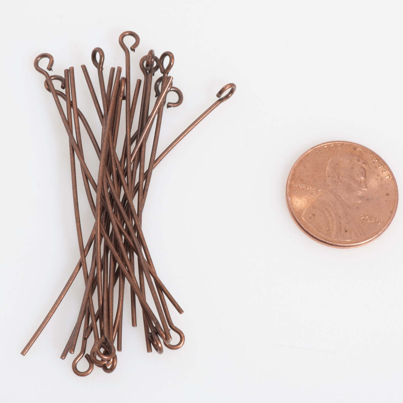 2 Inch Eye Pin - 20 Gauge Wire available in Multiple Colors made from Brass sold Individually - E/P2