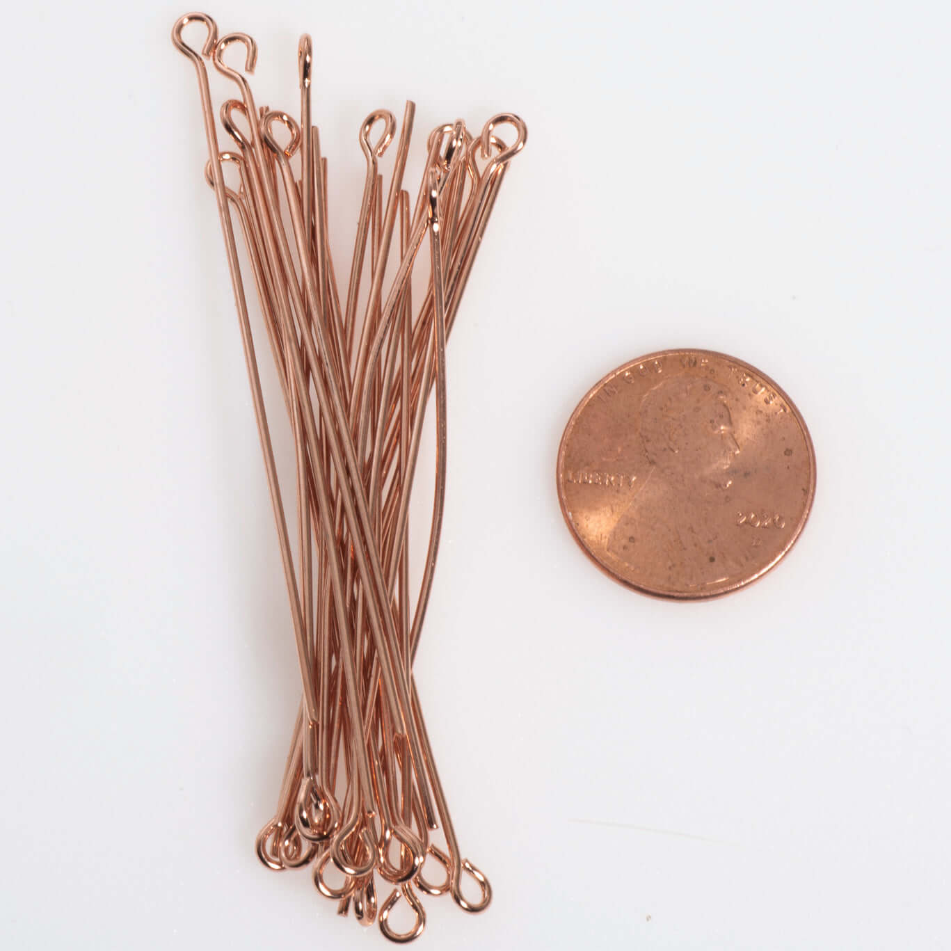 2 Inch Eye Pin - 20 Gauge Wire available in Multiple Colors made from Brass sold Individually - E/P2