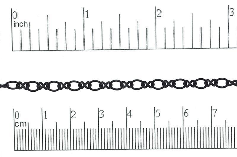 5.4mm x 4.4mm Oval &amp; 5.2mm x 3mm Figure 8 Cable Chain Sold by The Foot - CH 868