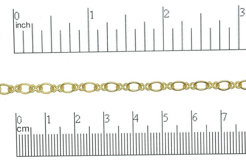 5.4mm x 4.4mm Oval &amp; 5.2mm x 3mm Figure 8 Cable Chain Sold by The Foot - CH 868
