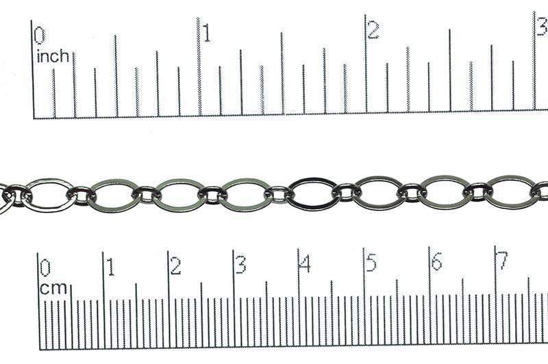 Cable Chain - 9mm x 5mm - Available in Multiple Colors - Sold by the Foot - CH 220