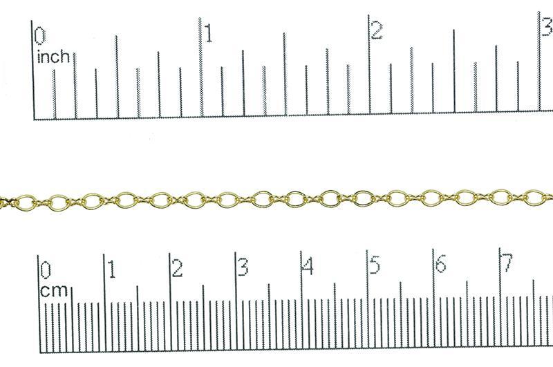 Cable Chain Small Size - Multiple Finishes Available- Measures 3.5mm x 3mm - Sold by the Foot - CH 245