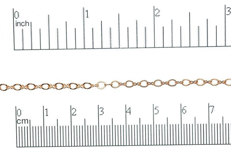 Cable Chain Small Size - Multiple Finishes Available- Measures 3.5mm x 3mm - Sold by the Foot - CH 245