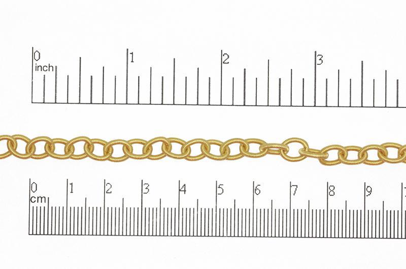 Cable Chain Small Size - Multiple Finishes Available - Measures 6.4mm x 3mm - Sold by the Foot - CH 260