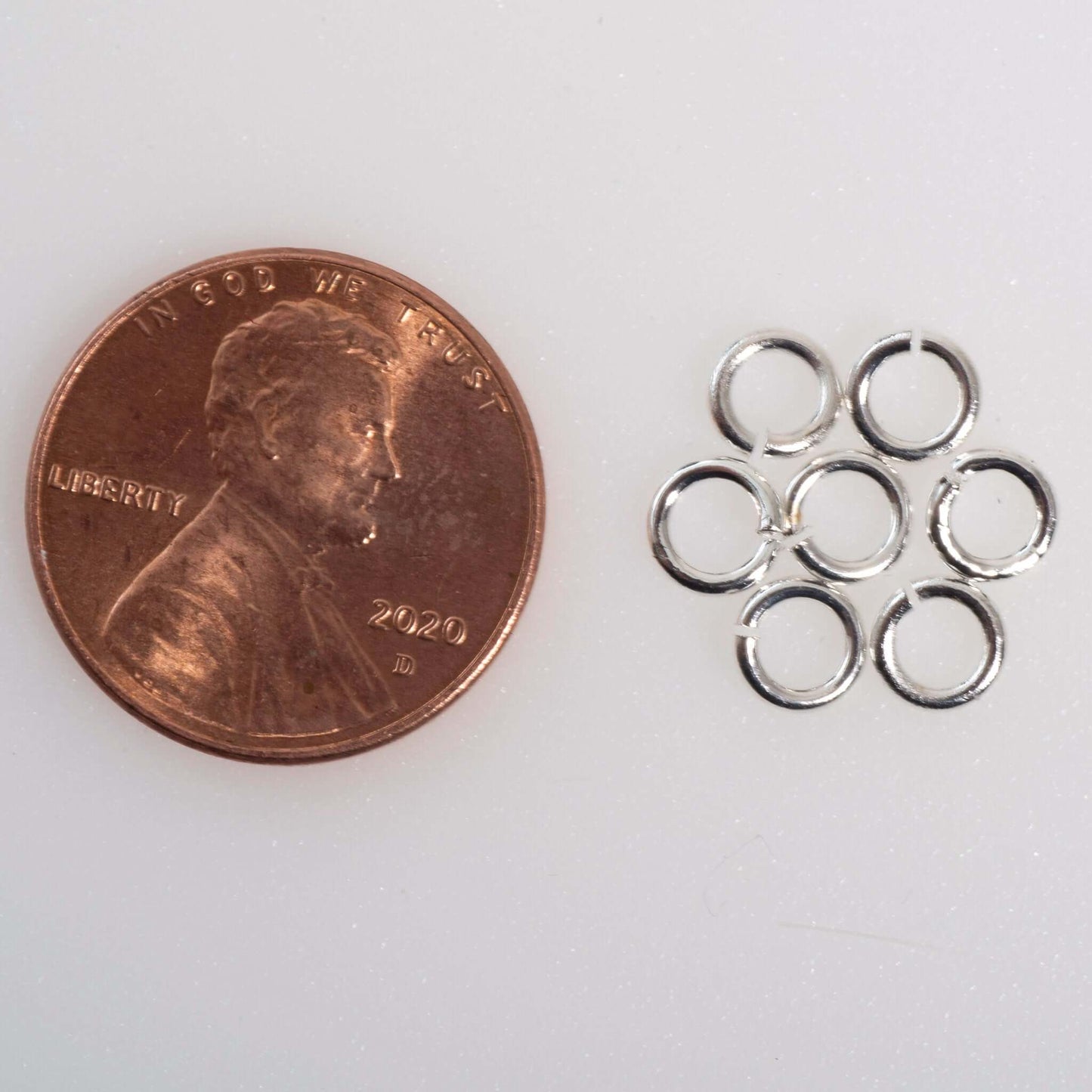 Jump Ring - 4mm 18 Gauge - Sold in 25 Gram Packs (Approx. 275pcs) J/R 4