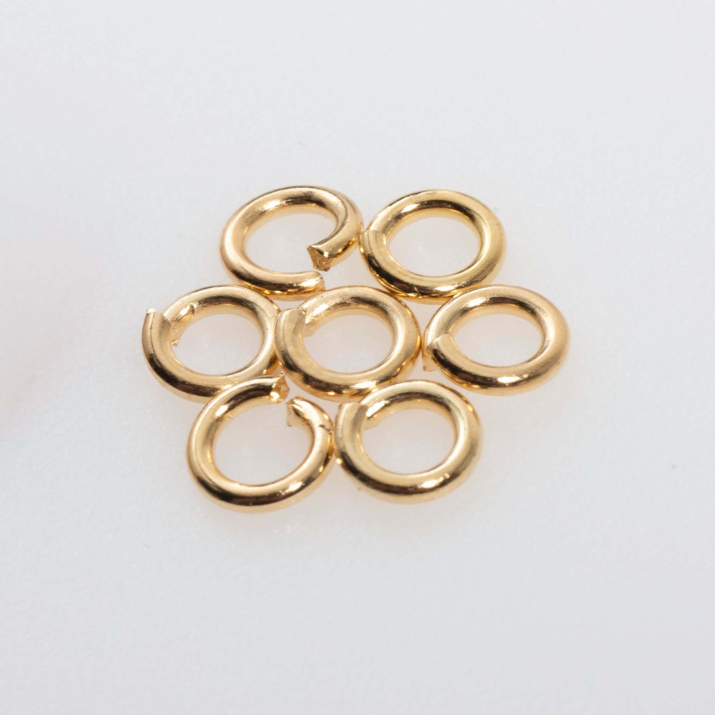 Jump Ring - 4mm 18 Gauge - Sold in 25 Gram Packs (Approx. 275pcs) J/R 4