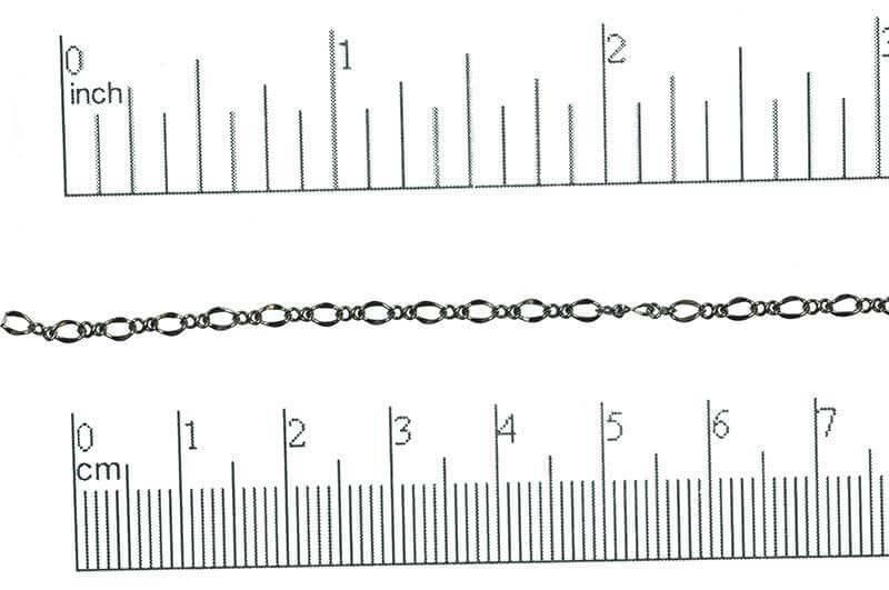 Figaro Chain - 3mm - Available in Multiple Colors - Sold by the Foot - CH 302