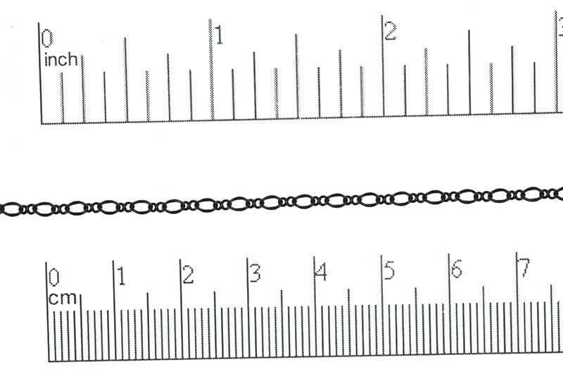 Figaro Chain - 3mm - Available in Multiple Colors - Sold by the Foot - CH 302