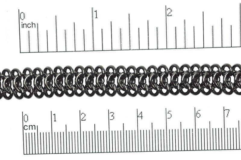 11mm Medieval Round Chainmail Chain - Made of Brass - Sold by the Foot - Ch-303