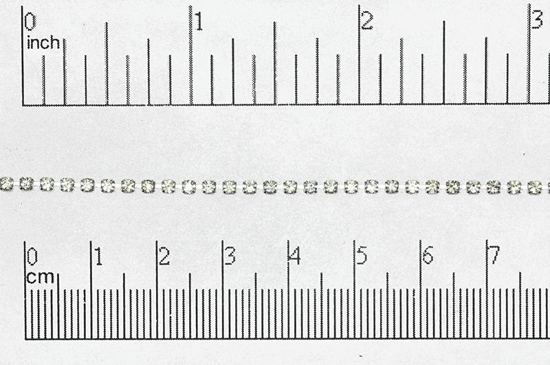 2mm Crystal Rhinestone Cup Chain Sold by The Foot - CH 852