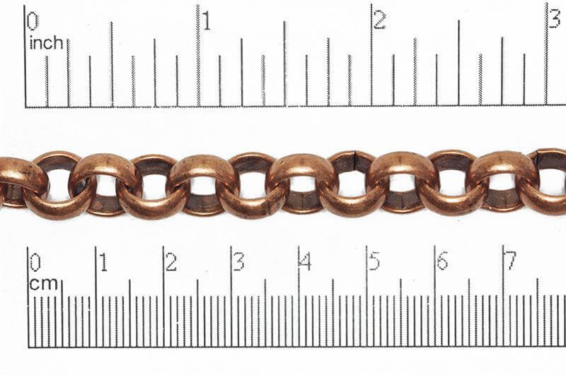 Rolo Belcher Chain XXL Size measures 11mm available in Multiple Finishes sold by the Foot - CH 864