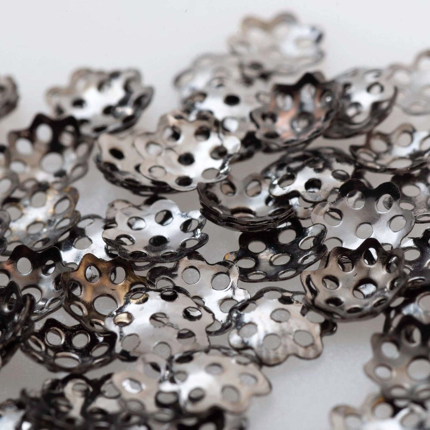 5.5mm Perforated Bead Cap - Made from Brass - Available in 5 Finishes - Sold Individually - BC300
