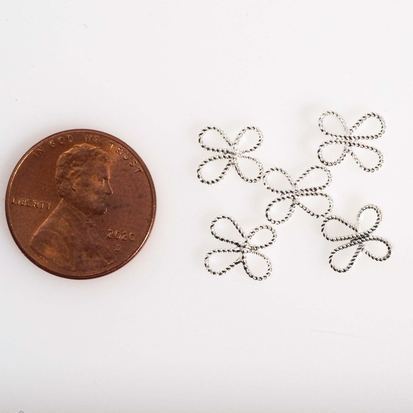 Filigree Flower Connector - Measure 9mm - Available in Multiple Colors - Sold Individually - CON1020