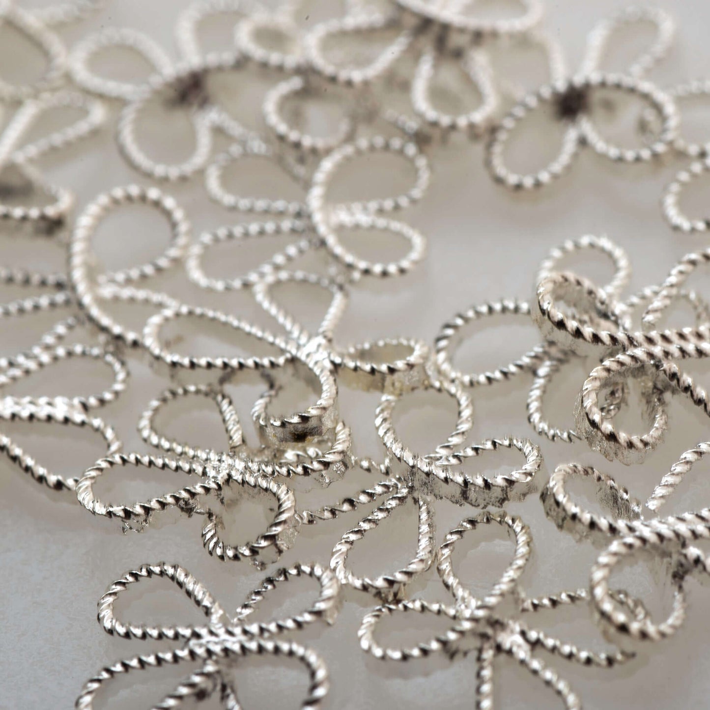 Filigree Flower Connector - Measure 9mm - Available in Multiple Colors - Sold Individually - CON1020