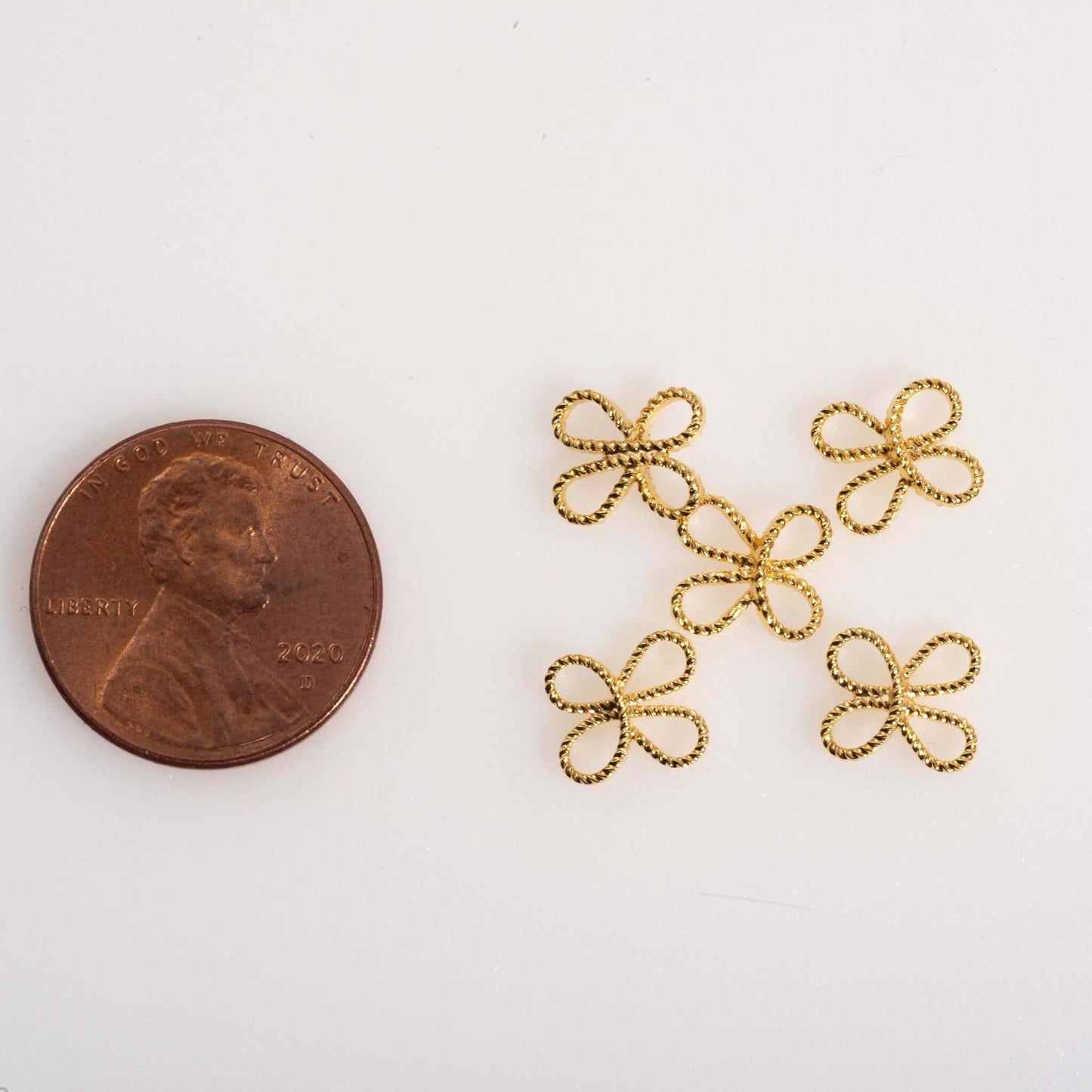 Filigree Flower Connector - Measure 9mm - Available in Multiple Colors - Sold Individually - CON1020