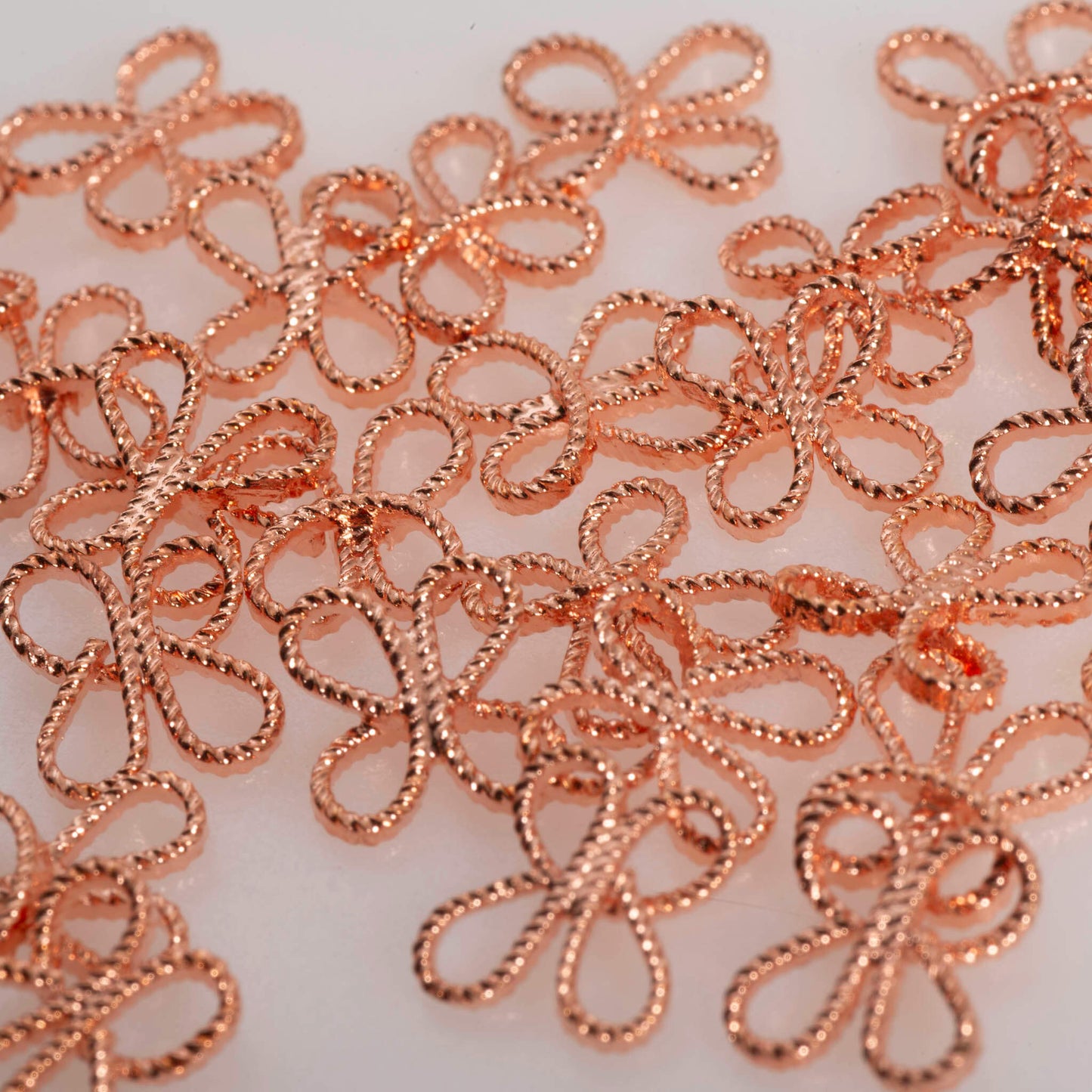 Filigree Flower Connector - Measure 9mm - Available in Multiple Colors - Sold Individually - CON1020
