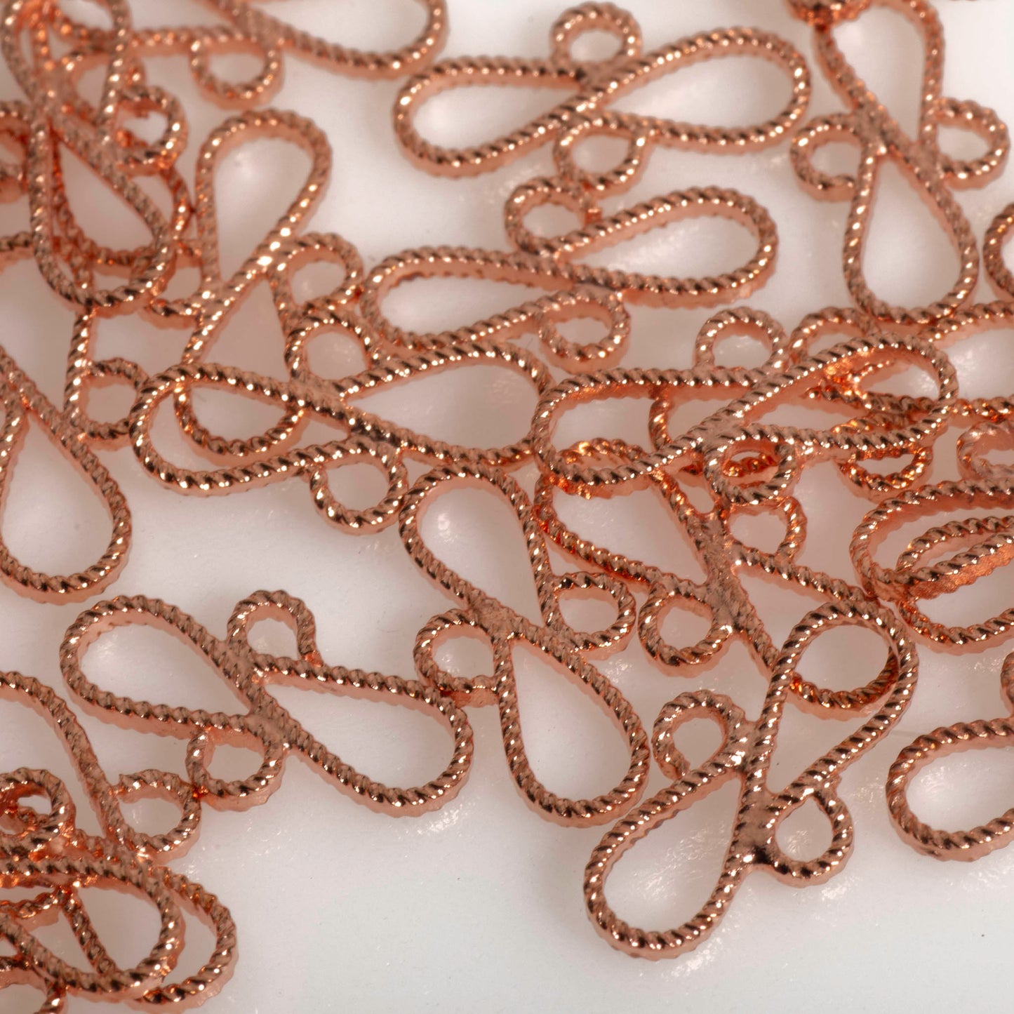 13mm x 8mm Rope Texture S-Shaped Connector - Made of Brass - Sold Individually - CON2500