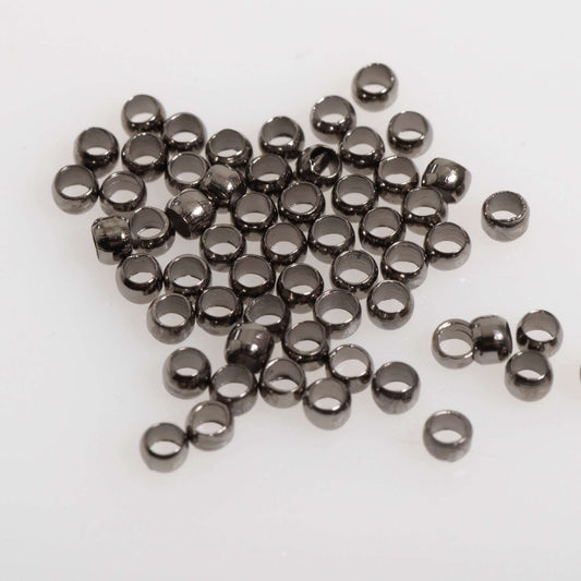 Crimp Bead Seamless - Measures 2mm - Size XXS - Available in Multiple Colors - Sold by the Gross - CRBD2