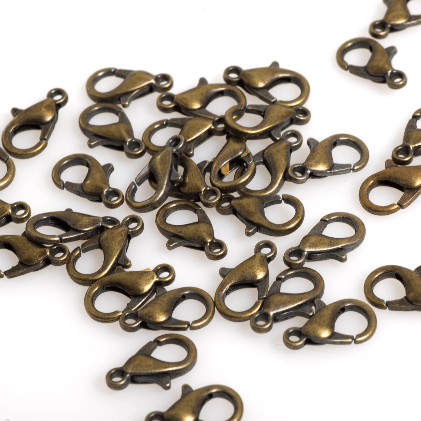 12mm x 6mm Zinc Lobster Claw Clasp - Sold by the Gross - Available in 5 Finishes - C802
