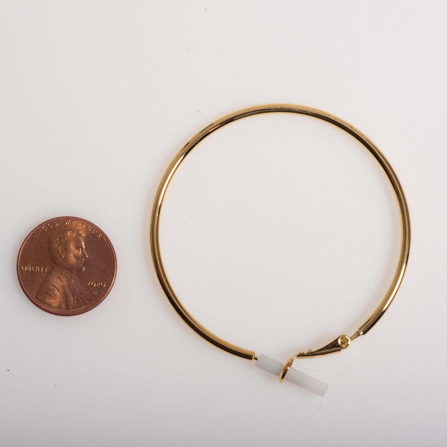 50mm Large Hoop Earrings - Made of hollow 2mm tube wire - Sold individually - EW5016