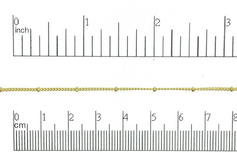 Satellite Chain Size Small measures 2mm available in Multiple Finishes sold by the Foot - CH 114