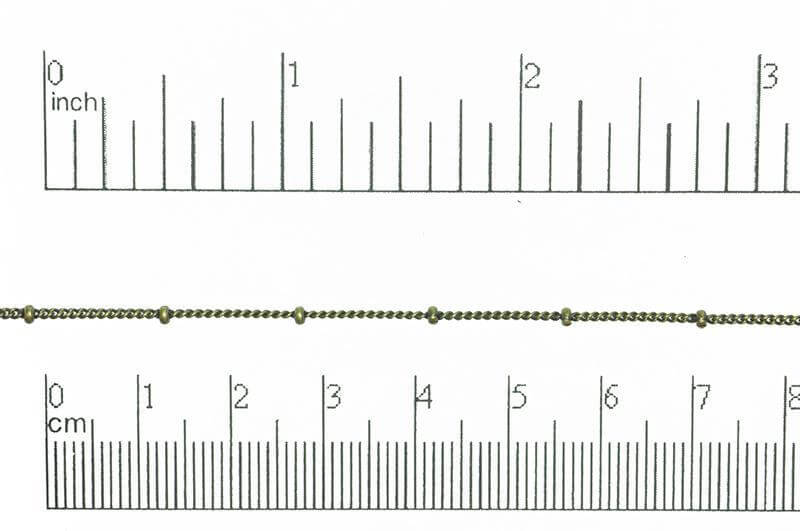 Satellite Chain Size Small measures 2mm available in Multiple Finishes sold by the Foot - CH 114