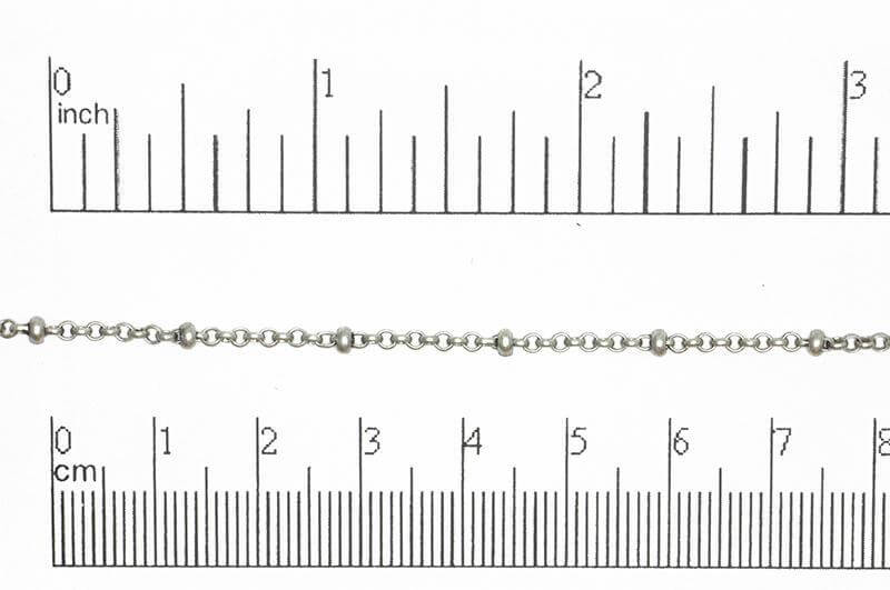 2mm Satellite Rolo Chain Sold by The Foot - CH 872
