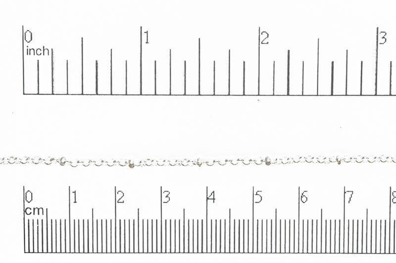 2mm Satellite Rolo Chain Sold by The Foot - CH 872