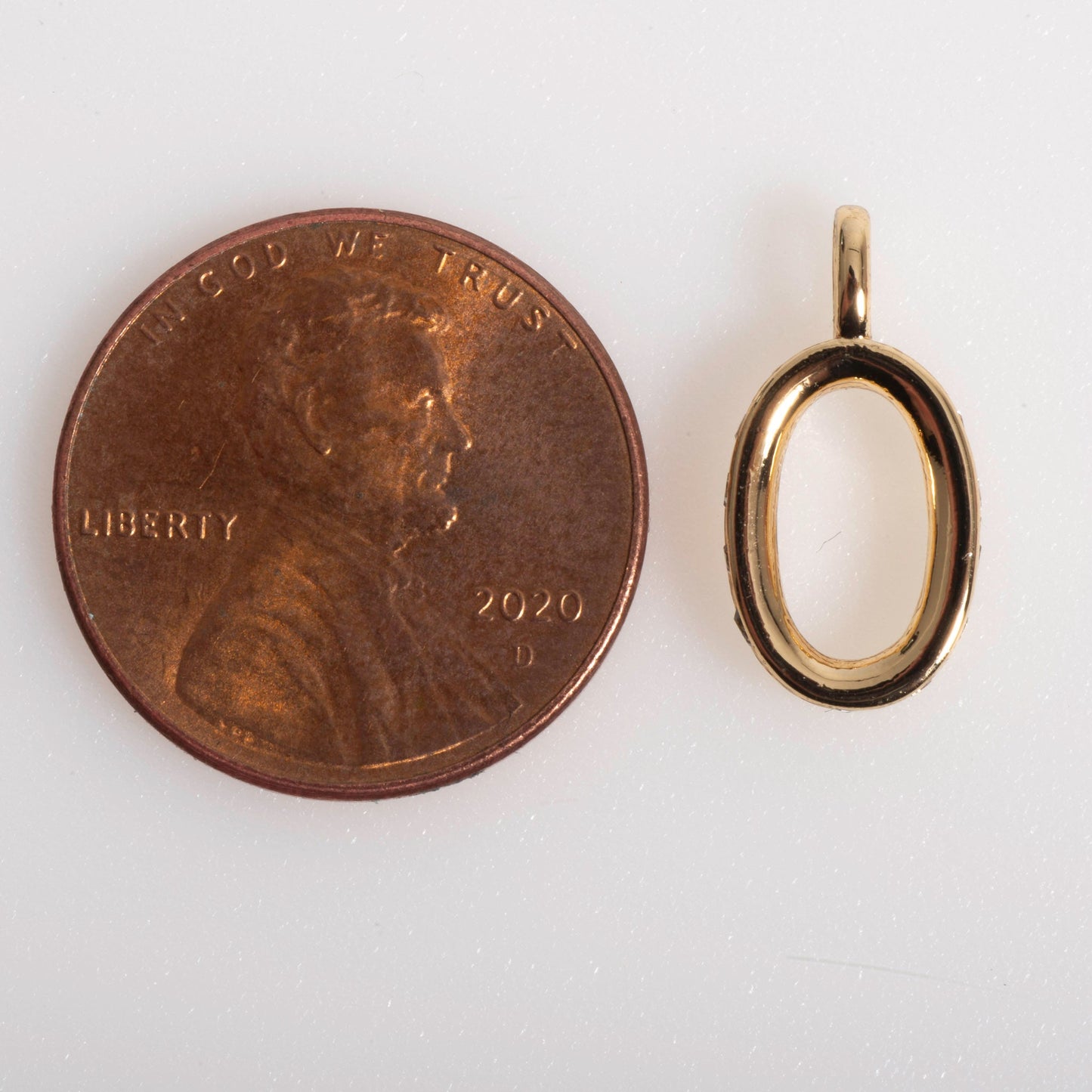15mm x 8mm Pavé Crystal Oval Clasp Connector - Made of plated brass - Sold by the piece - CL/31