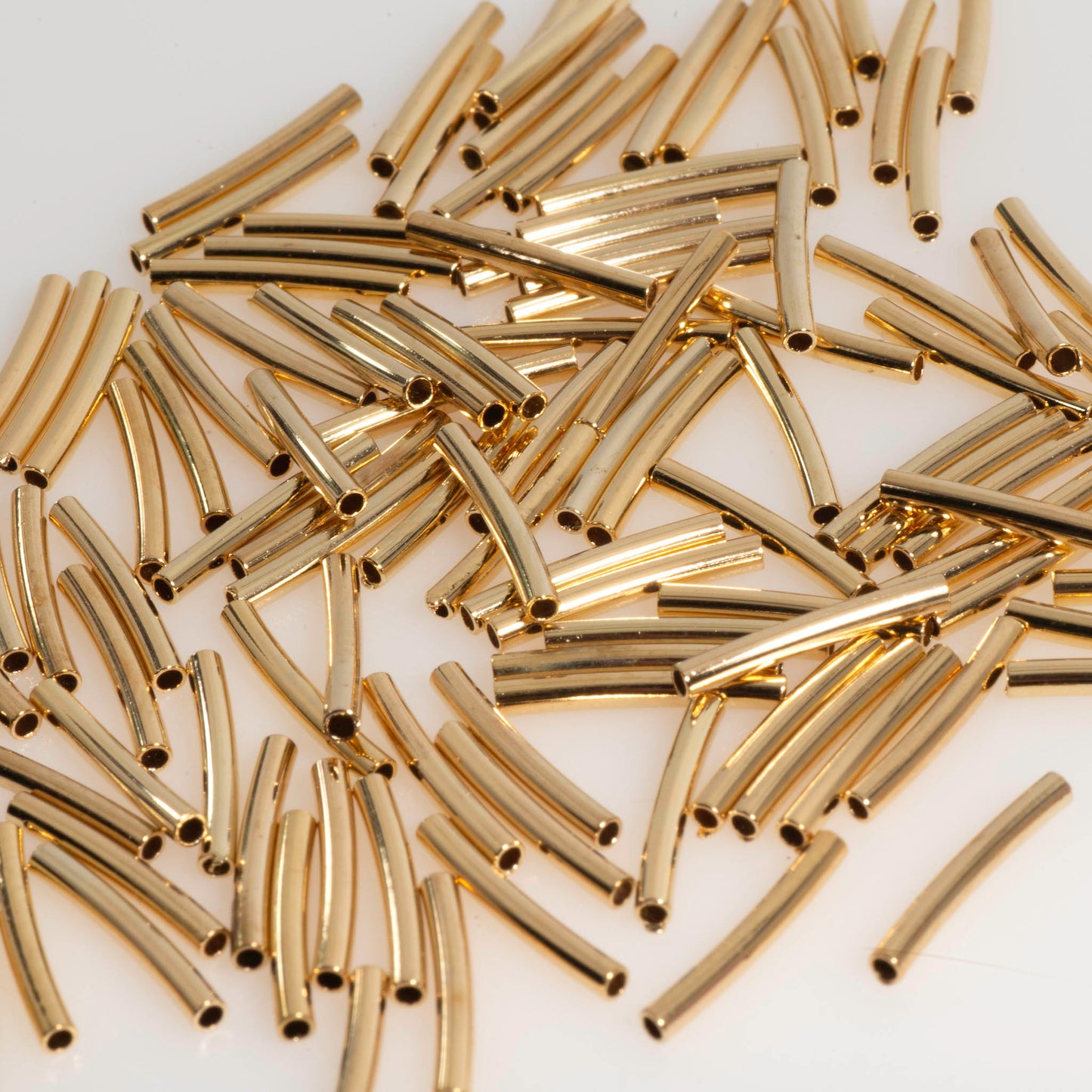 Curved Tube Spacer 12mm x 1mm - Sold by the Gross (144 Pieces) - CT12