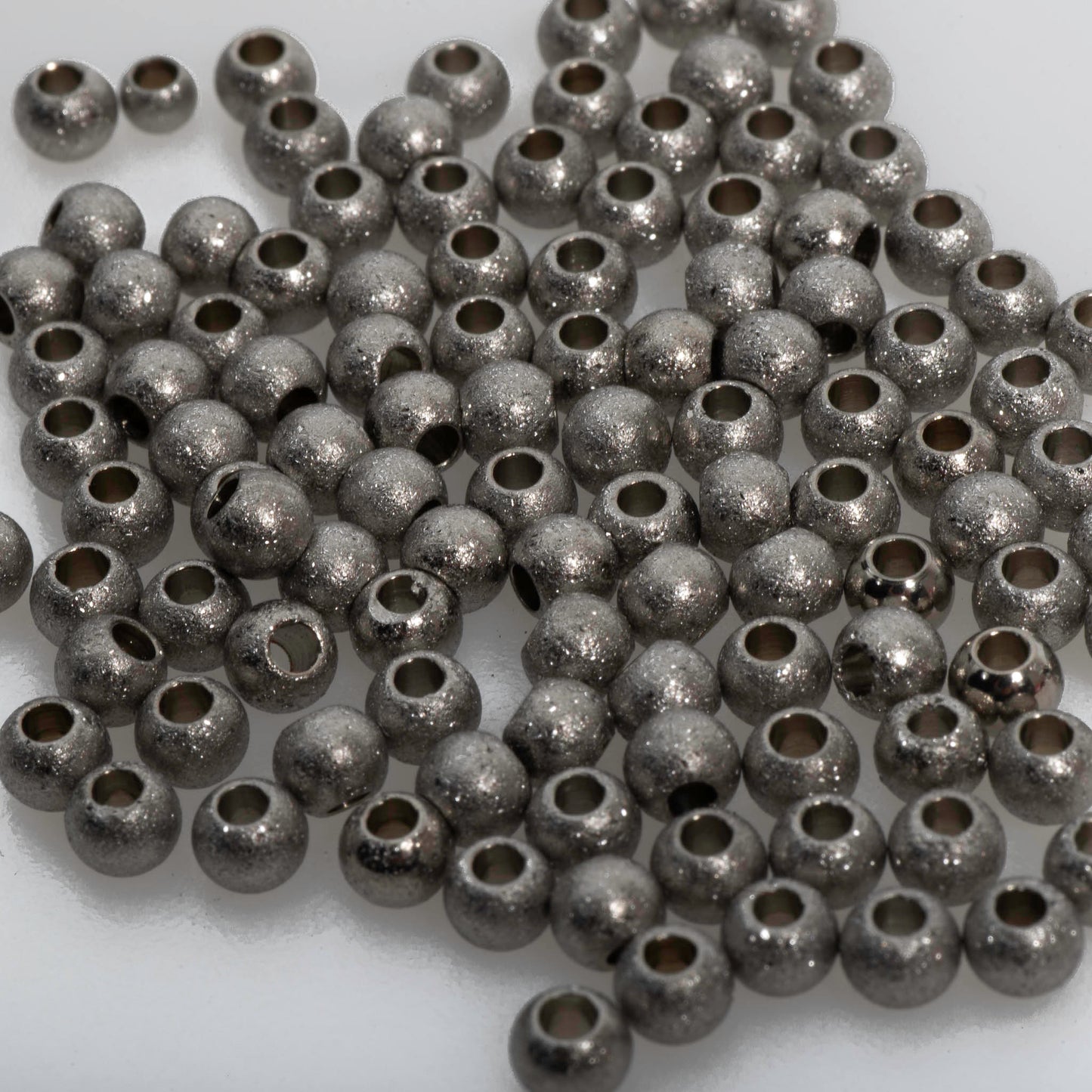 Sparkling Stardust Spacer Beads - Made of stainless steel - Sold individually - STAR4/SS, STAR6/SS, STAR8/SS