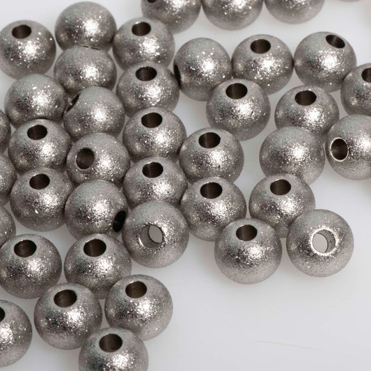 Sparkling Stardust Spacer Beads - Made of stainless steel - Sold individually - STAR4/SS, STAR6/SS, STAR8/SS
