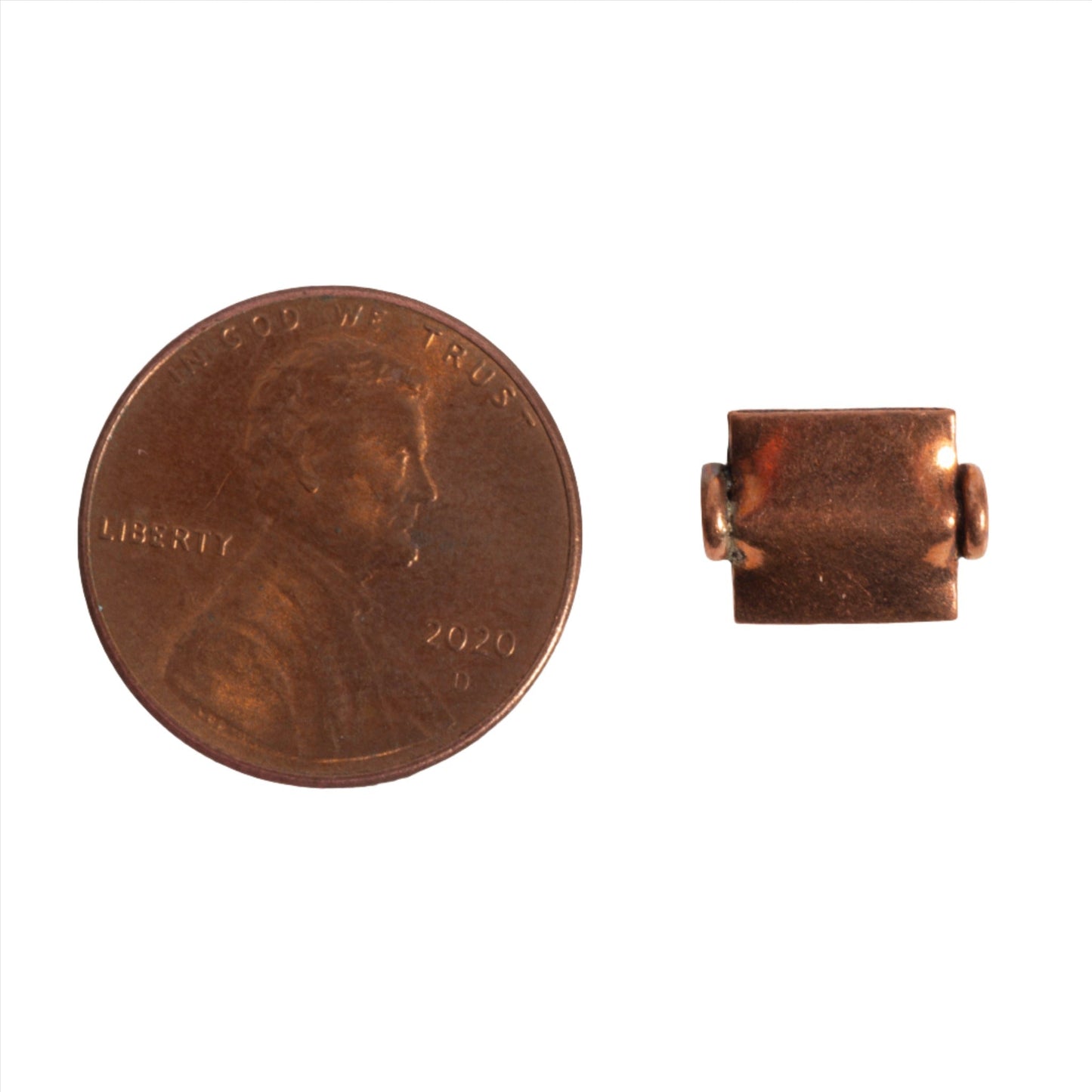 15mm x 8mm Square Bead - Made of Copper - Sold Individually - CC1909