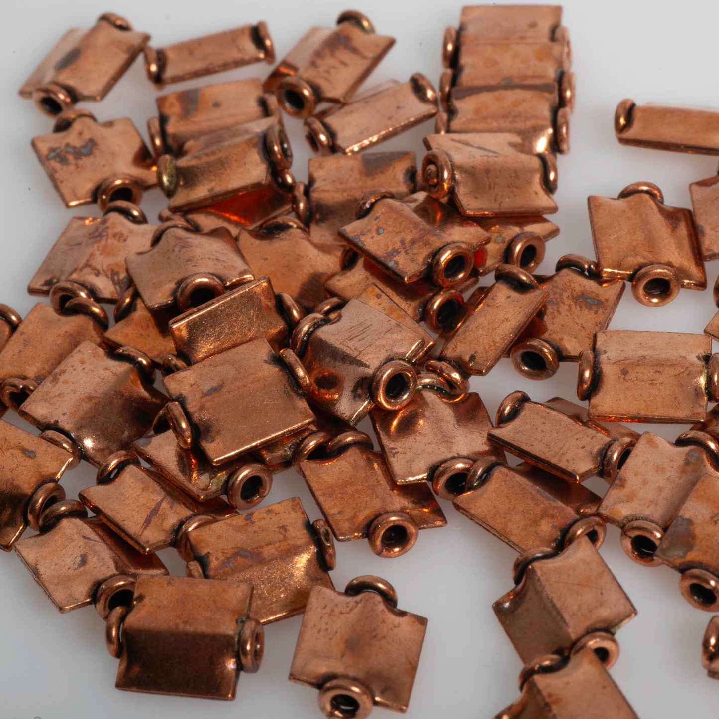 15mm x 8mm Square Bead - Made of Copper - Sold Individually - CC1909
