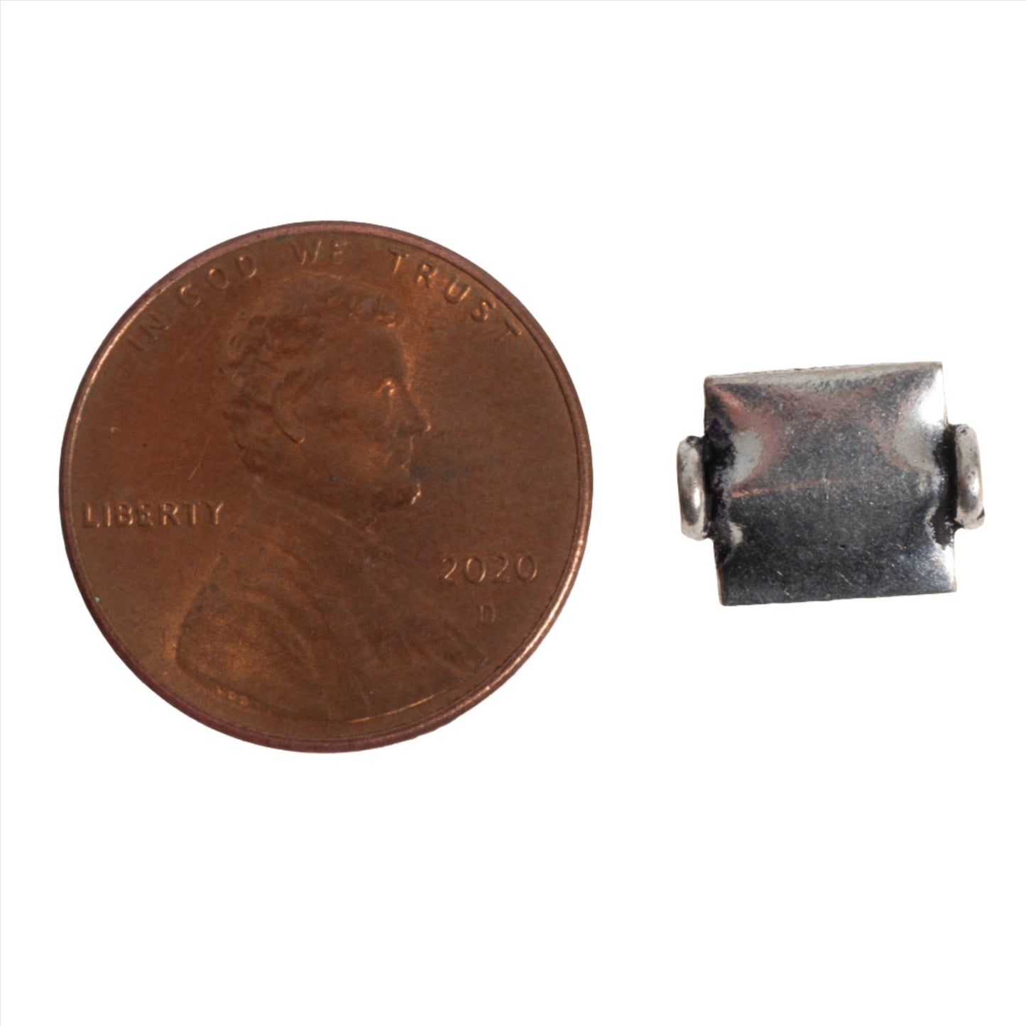 15mm x 8mm Flat Square Bead - Made of Copper - Sold Individually - CS1909