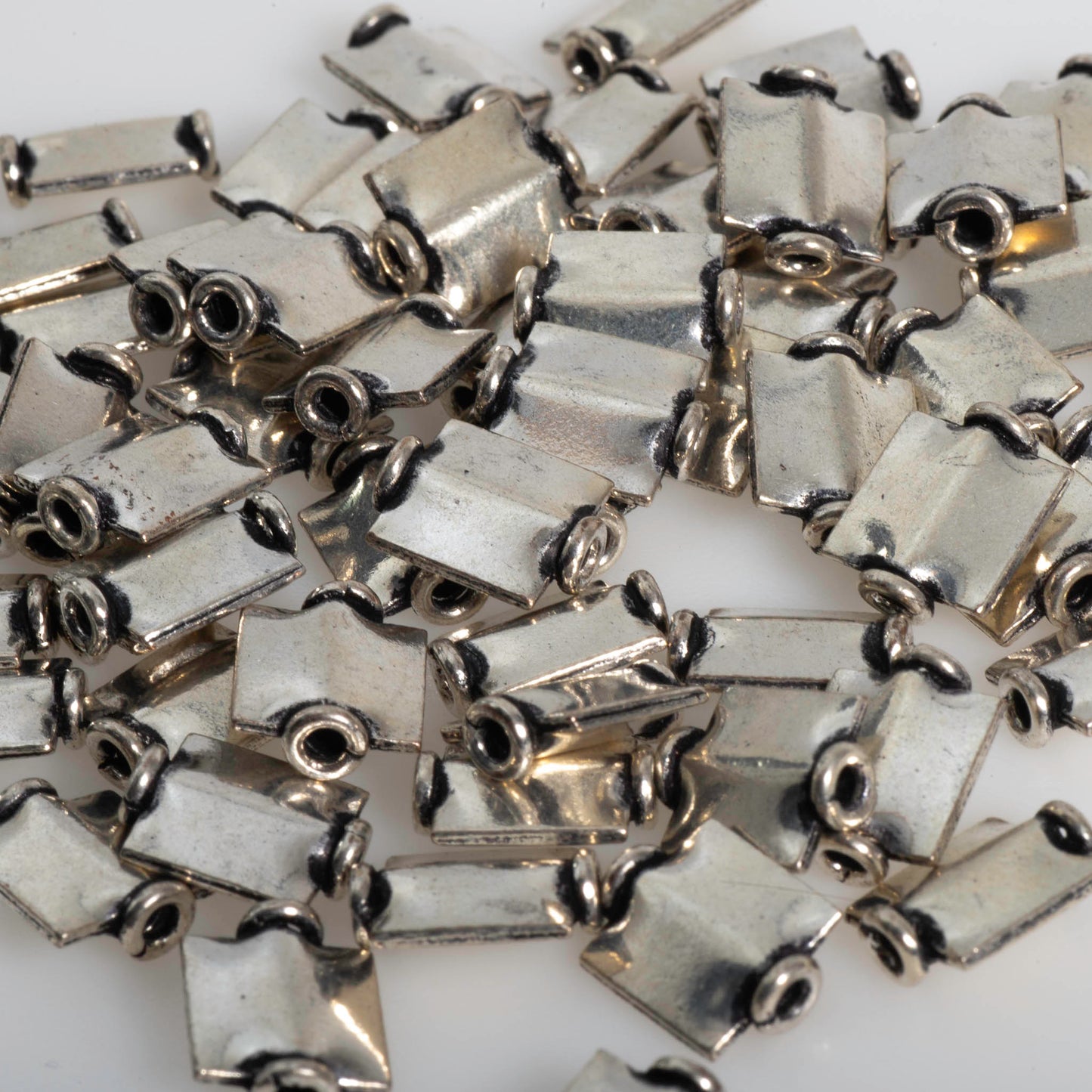 15mm x 8mm Flat Square Bead - Made of Copper - Sold Individually - CS1909