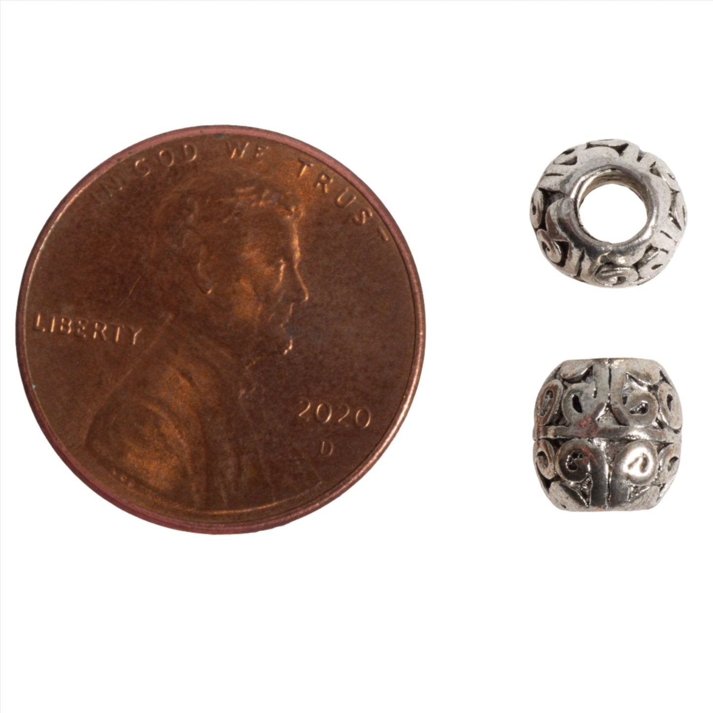 7mm Celtic Filigree Bead - Made of Pewter - Sold Individually - CBS5/B1900